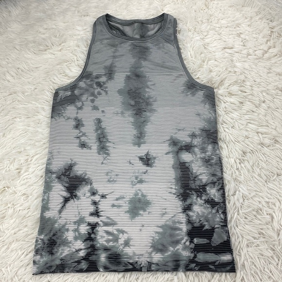 Lululemon Swiftly Tech Tank 2.0 *Wash Shibori Stripe Graphite Grey - Picture 1 of 6